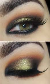 Black And Gold Eye Makeup Step By Step Pin On Beauty