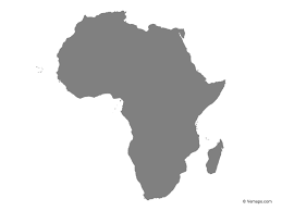 Grey Map Of Africa Free Vector Maps Africa Map Map Vector Asia Map