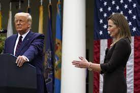 President donald trump has nominated colorado federal appeals court judge neil gorsuch for the us supreme court. Trump Caps Judiciary Remake With Choice Of Barrett For Court Egypt Independent