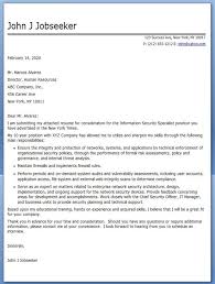 Information Security Manager Cover Letter February 2021