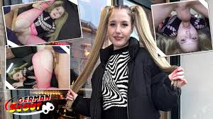 GERMAN SCOUT - Big Dick Anal Sex Casting for Pigtails Teen Crystal White in  Berlin