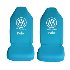 Volkswagen Polo Ozel Araba Oto Koltuk Kilifi On Koltuklar Turkuaz Penye Araca Ozel Baskili Bayilere Ozel Kdv