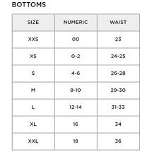 Aerie Swim Bottom N Tops Size Chart