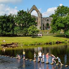 The stepping stones at bolton abbey, wharfdale, north yorkshire. Bolton Abbey Season Tickets Bolton Abbey Estate