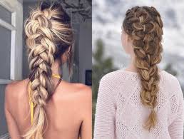 This hairdo starts with creating a straight hair parting on the same line as your nose. The Ultimate Guide For Dutch Braid Canada Hair Blog
