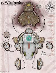 298 Windbreaker Elven Tower Adventures Dungeons And Dragons Fantasy Map Dungeon Maps