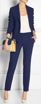 Dark Blue Business Casual Outfit Work Outfit Work Outfits Women Professional Work Outfit