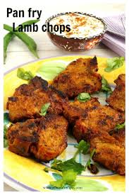 Pan Fried Lamb Mutton Chops Mutton Chops Indian Food Recipes Lamb Recipes