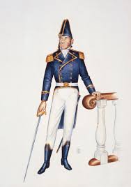 Refno 2000 053 06 Title Captain In Full Dress Uniform War Of 1812 Artist Schetky J C Artist Reichert Lt Rex Cressm War Of 1812 Period Costumes Uniform