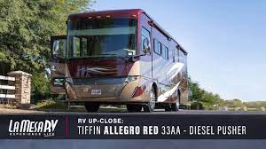 The allegro red 33aa is part of a fine lineup of class a diesel pushers from tiffin. Tiffin Allegro Red Rv Class A Motorhome Youtube