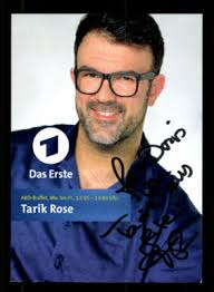 Tarik Rose ARD Buffet Autogrammkarte Original Signiert ## BC 190146