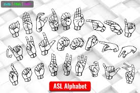 Download Asl American Sign Language Alphabet Svg Graphic By Able Lingo Creative Fabrica PSD Mockup Templates