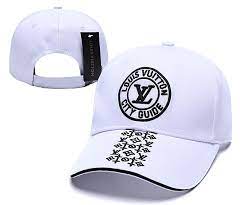 Beautiful Lv White Adjustable Ball Cap Hat Girls Running Shoes Ball Cap Hats