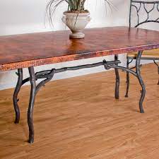 This table base uses only quality solid cast iron to build its top and base plates. South Fork Rustic Iron Dining Table Base