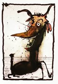 Tea Towel Cropped 4 Jpg 650 933 Pixels Ralph Steadman Art Ralph Steadman Illustration