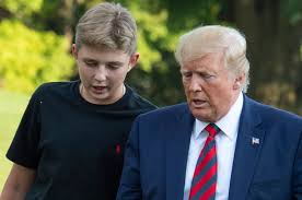 Donald trump 'wants to ditch the… murder probe after boy, 17, stabbed near… gary barlow treated to heartwarming tribute… ivanka trump praised her own work for american families in a farewell message as a bitter don jr compared joe biden to uncle scar from disney's the lion king. Barron Trump Facts Melania Trump S Son S Age Height School Net Worth In 2021