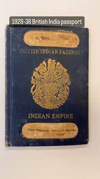 1928-38 passport for British India/Indian empire for a clerk that traveled to Iraq and Iran during those years. #Travel #Iran #Iraq #BritishColonialism #BritishIndia, #Passport #PassportHistory.