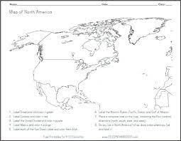 Check spelling or type a new query. North America Blank Outline Map Worksheet Student Handouts