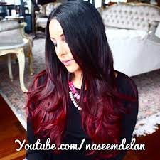 The darkness of your natural hair color will determine whether or not you'll need to bleach your hair first. Happy Haplite Red Ombre Hair Black Hair Ombre Ombre Hair Tutorial