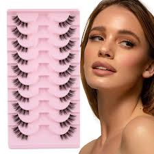 Glowing Win Ciglia Finte con Colla 10 Paia Mezze Ciglia Finte Cat eye con  Bond and Remover Occhio Di Gatto Ciglia Naturali 3D Banda Trasparente Half  Lashes with Glue Corner Eyelashes :