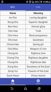 Casper this ancient name meaning treasurer is admittedly already popular in the netherlands and scandinavia, where it's sometimes shor. Korean Baby Names Fur Android Apk Herunterladen