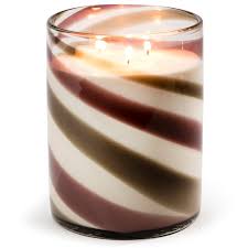An absolutely addictive blend of madagascar vanilla enhanced with notes of african pear, wild jasmine and white sandalwood. Glisten Glass Glass 3 Wick Candle Purple Grey Swirl Madagascar Vanilla