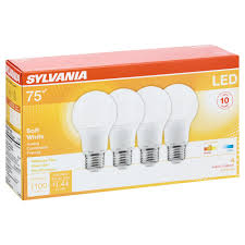 Our product catalogs provide specifications on the wide range of sylvania branded offerings. Sylvania Led 75 Watt A19 Soft White Light Bulbs Shop Light Bulbs At H E B