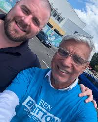 Out and about with the Liberal Candidate for Whitlam, Ben Britton.