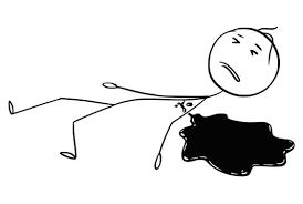 Well i just couldn't make a lesson on only one of the mascots from blood on the dancefloor, so here is the second mascot that is supposed to represent jayy von monroe. Cartoon Stick Figure Drawing Conceptual Illustration Of Dead Or Killed Man Or Crime Victim Lying On Ground Or Floor In Pool Of Blood Stock Vector Adobe Stock