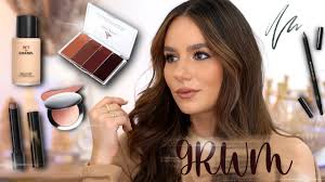 GRWM : NEW VICTORIA BECKHAM OLIVE Satin Kajal || Danessa Myrics Blush  Palette, Chanel No1 Foundation
