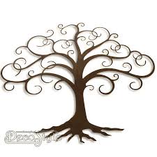 metalen wanddeco levensboom krul levensboom muurdecoratie metaal