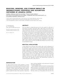 Esta página muestra los actos sobre nombramientos y ceses publicados en el boletín oficial del registro mercantil donde aparece correa rodriguez ana maria, pudiendose corresponder con una o más personas físicas. Pdf Roasting Grinding And Storage Impact On Thermodynamic Properties And Adsorption Isotherms Of Arabica Coffee