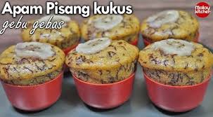 Lepas tu jom la subscribe youtube channel kami. Apam Pisang Kukus Sukatan Cawan Gebu Gebas Malay Kitchen