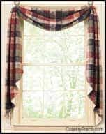 Black and blue master bedroom. Country Curtains Country Porch