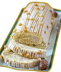 Buche Legere A La Creme De Marrons La Recette Facile En 2020 Gateau Creme De Marron Creme De Marron Gateau Roule Recette