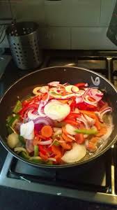 Frying The Vegetables To Garnish The Fried Fish Jamaican Style Fried Fish Cooking Eat