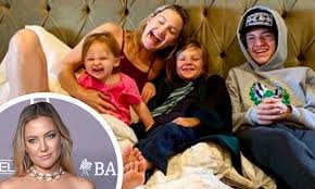 After she, fujikawa and her two sons — ryder, 14, and bingham, 6 — pop balloons that reveal pink confetti, hudson beings jumping up and down with joy. Actress Kate Hudson Opens Up On Having Three Children With Three Different Fathers