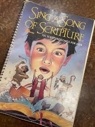 Children's Song Book Sing a Song of Scripture 1986 Song Book Children's  Hymnal Vintage Religious Books #B5F READ DETAIL