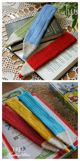 Bookmark pattern by handy little me. Knit Crayon Bookmark Free Knitting Pattern Knitting Pattern