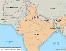 Map of new delhi, india. Delhi History Population Map Facts Britannica