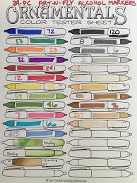 Prismacolor Brush Markers Color Chart Prismacolor Brush Markers