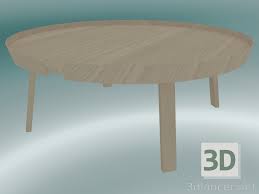 Amazing gallery of interior design and decorating ideas of large oak coffee table in bedrooms, living rooms, dining rooms by elite interior designers. 3d Model Coffee Table Around Extra Large Oak 3dlancer Net