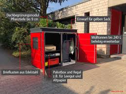 Alles Drin Mulltonnen Beliebig Erweiterbar Uber 120 Farben Und Dekors Mulltonnenbox Mulltonnenhaus Box