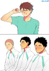 Seijou 3rd Years Ft Ushi Oikawa Haikyuu Anime Matsukawa Issei Haikyuu Fanart