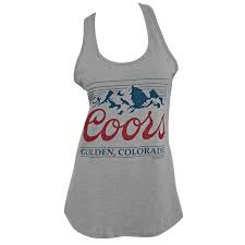Coors Golden Colorado Racerback Women S Grey Tank Top