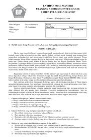 Selamat datang di blog kumpulansoaltest. Pdf Latihan Soal Uas Bahasa Indonesia Kelas 9 Semester Ganjil Melisa Adeliani Academia Edu