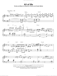 Print and download all of me sheet music by marijan srsa arranged for piano. All Of Me Piano Sheet Music Free Epic Sheet Music