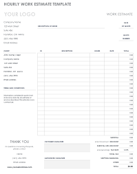 It helps them be the first in and best dressed on important jobs. Free Estimate Templates Smartsheet