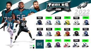 Eagles 2022 Nfl Schedule Philadelphia Eagles Schedule 2022 Nfl - Opponents, Dates & Locations