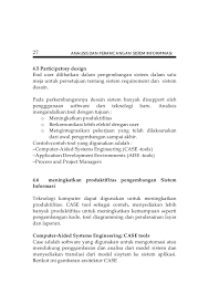 5.5 arti penting tahapan analisis Perancangan Dan Analisa Sistem